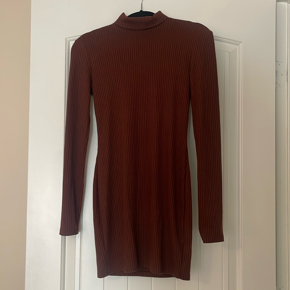 Urban Outfitters Turtleneck Ribbed Dress